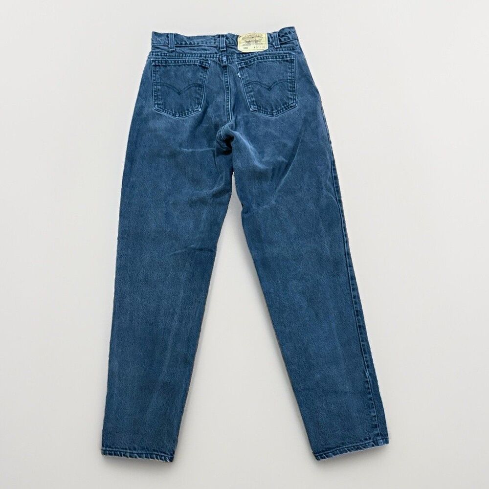 VTG Levi’s 550 Jeans Mens 32X32 (Fits 30X32) Made In USA Gray Black Tab 90s